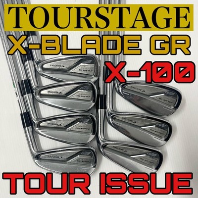 クラブ TOURSTAGE X-BLADE GR TOUR ISSUE X-100 Tourstage X-Blade GR Iron Set 4-9, PW Dynamic Gold X-100