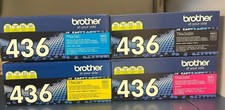 Genuine Brother TN436 Super High Yield Toner Set Black Cyan Magenta Yellow