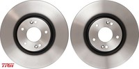 2X Bremsscheibe TRW DF6222 2 Bremsscheiben Vorderachse Vorne FüR Hyundai