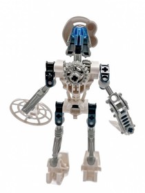 LEGO Bionicle 8536 Kopaka with Hydraulic Sword and White Akaku Kanohi X-Ray visi
