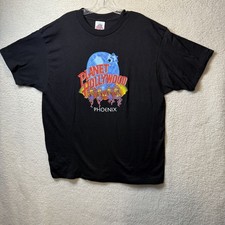 Vintage Planet Hollywood Phoenix X-Large Black T-Shirt Graphic Logo Made In USA