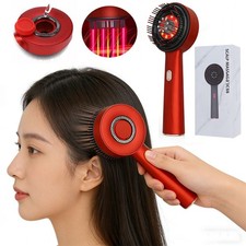 Red Light Therapy Scalp Massager Comb Electric Oil Dispensing Hair Growth Brush