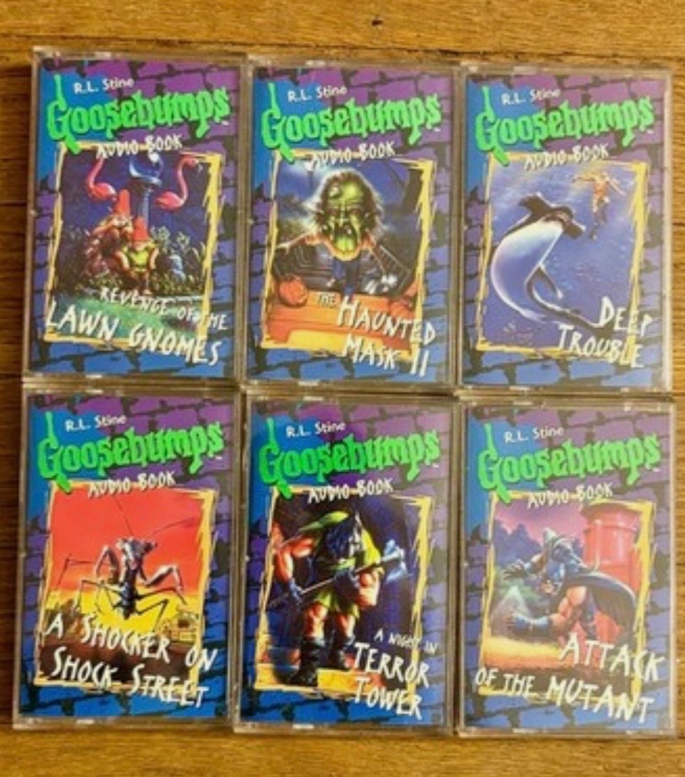 Goosebumps R.L. Stine - Audio Book Cassette Tapes Lot of 6
