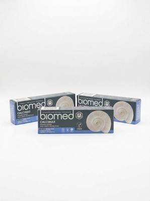 Biomed Calcimax Zahncreme  - Vegan | 3 Tuben x 100g | ohne Fluorid 