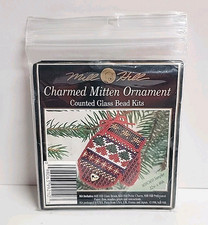 Mill Hill Counted Glass Bead Cross Stitch Charmed Mitten Ornament MHCM10 NEW