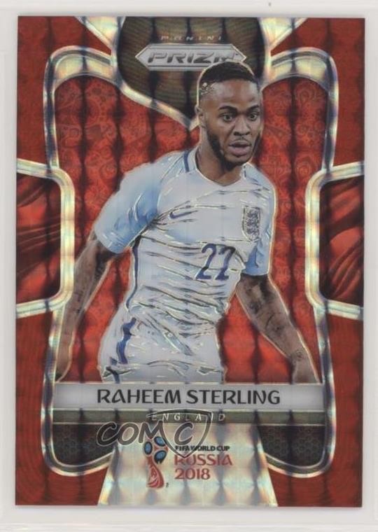 2018 Panini Prizm World Cup Red Mosaic Prizm Raheem Sterling #73 01zi