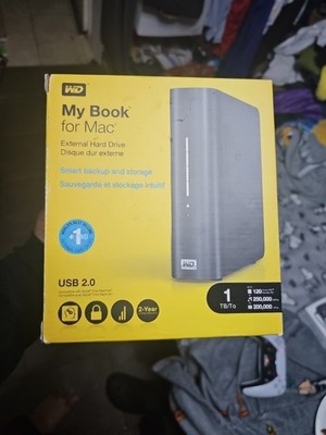 WD My Book for Mac 1TB USB 2.0 External Desktop Hard Drive