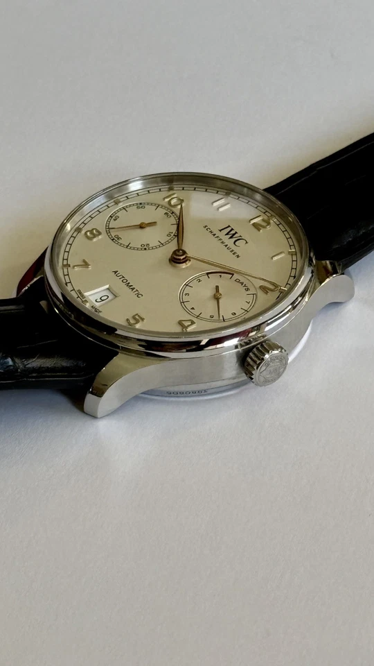 IWC PORTUGUESE 7-DAY POWER RESERVE IW500114 w/ ROSE GOLD NUMERALS - Image 4 of 4