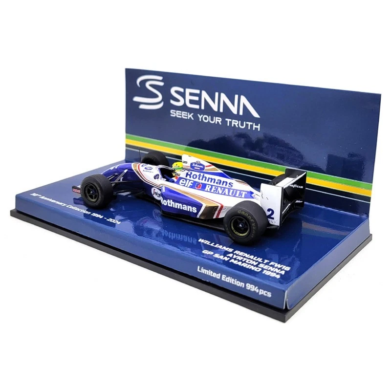 1994 Ayrton Senna Williams Renault FW16 San Marino / Imola - 1/43 Minichamps - Immagine 2 di 4