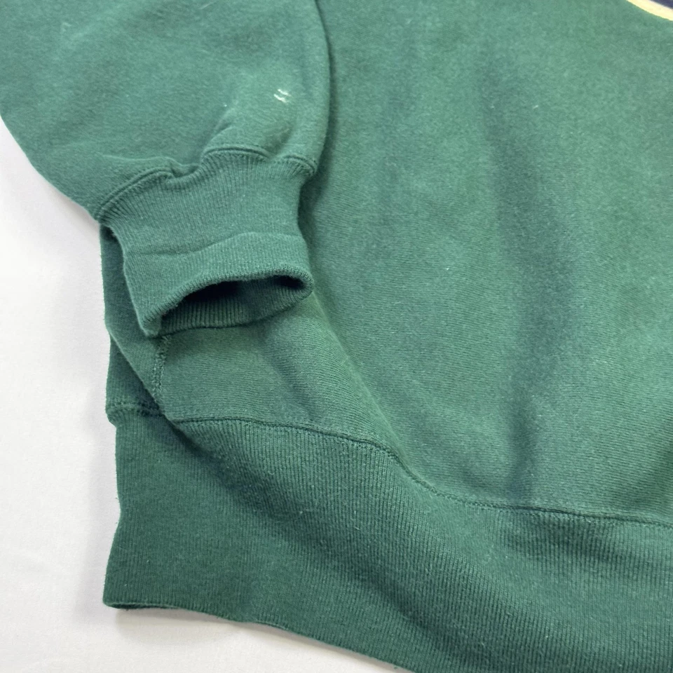 Moletom Masculino Vintage Muirfield Village Taco de Golfe X Grande Verde Fabricado nos EUA Anos 90 - Imagem 4 de 4