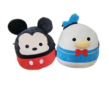 Disney Squishmallows Mickey Mouse And Donald Duck Plush