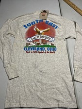 Vintage 1993 Harley Davidson Henley long sleeve shirt size L Slim Cleveland OH