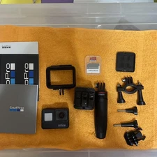 GoPro Hero 7 Bundle, Extras, 3 Batteries, 32GB SD Card, Compatible, Used