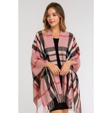 Ultra Soft Cashmere-Feel Scarf Shawl Wrap w/Tassels Cozy Classic Trendy Print