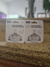 NEW 2 Box Como Tomo Baby Bottle Replacement Silicone Nipple x2 BPA Free 6 mo