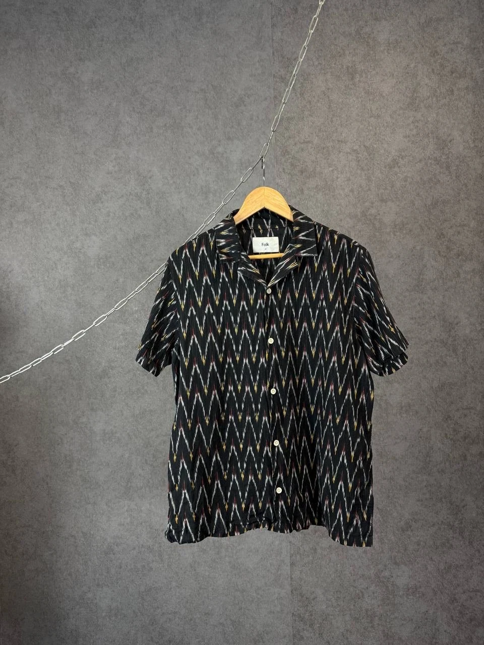 Folk designer Hawaiian shirt