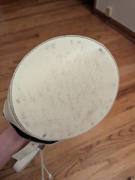 Bolso Fendi de gamuza y cuero con cordón color blanco y negro vintage Foto 3 de 4