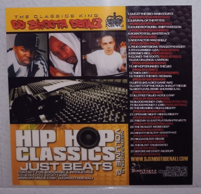 CD 90's Rap/Hip-Hop, Hip Hop Classics Just Beats Vol 2 (Instrumentals) Mixtape
