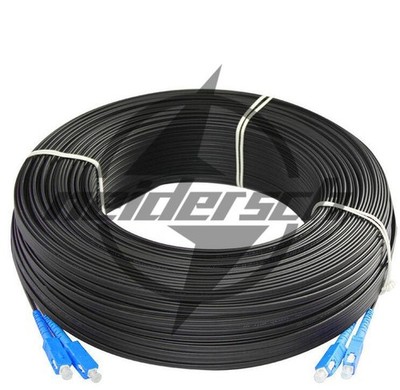 100M Outdoor SC SM Duplex FTTH Drop Patch Cord SC G657 Fiber Optic Cable Jumper