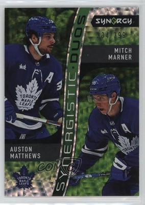 2023 Synergy Synergistic Duos Star-Star Green Auston Matthews Mitch Marner y0i