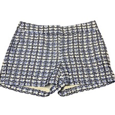 Vineyard Vines Women's Blue Gingham Eyelet Shorts Size 8