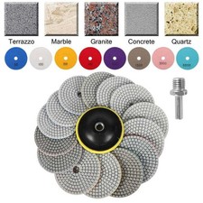 16Pcs Diamond Polishing Pads Wet Dry 4 Inch Set For Concrete Marble Tile Tool 0.86 per disc
