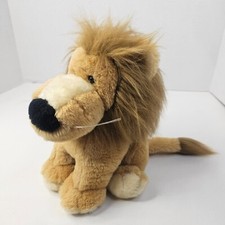 Vintage Dakin 1982 Lion Plus King Of The Jungle Sitting Stuffed Animal Toy
