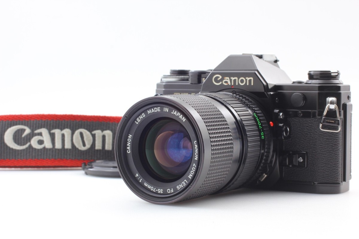 N MINT+++ w/strap】 Canon AE-1 Black New FD NFD 35-70mm f/4 N MINT+++ w/strap】 Canon AE-1 Black New FD NFD 35-70mm f/4