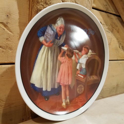 New Norman Rockwell Grandma's Surprise Collectors Plate Mothers Day Swanky Barn - Picture 5 of 12