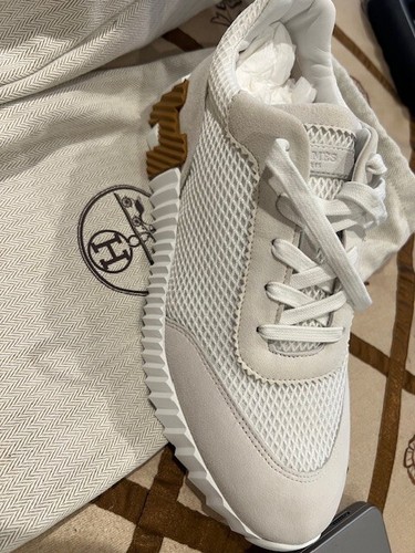 Hermes Men Bouncing Sneaker - White - Size 41.5 (BRAND NEW NEVER WORN!!) - Picture 2 of 18