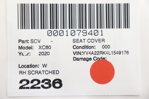 Panel de cubierta de interruptor de asiento delantero izquierdo Volvo XC60 2018-2025 OEM 39831630 GRIS_RA00 - Imagen 12 de 12