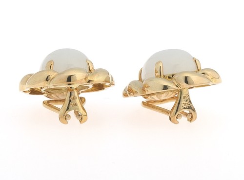 Vintage T.S.Lin Gumps Jadeite Earrings Estate Fine Jewelry Pre-Owned - Picture 10 of 12