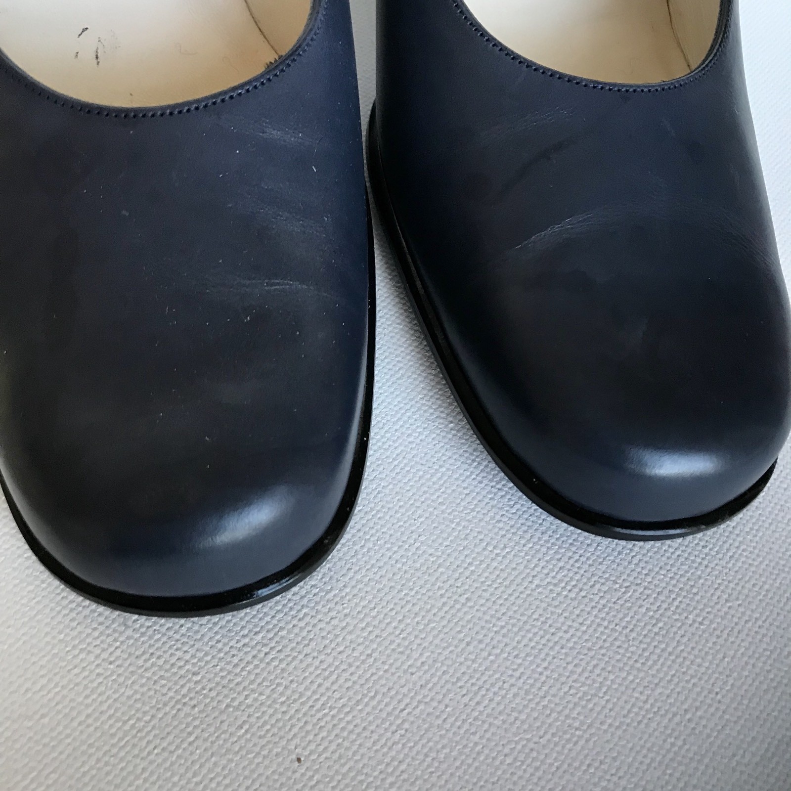 Bally Vintage Marina Cuero Bloque Tacones Tacones Tacones Bloque bombas de bloque de punta rojoonda-Talla 7 164804 Bally Vintage Marina Cuero Bloque Tacones Tacones Tacones Bloque bombas de bloque de punta rojoonda-Talla 7 164804