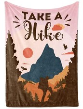 Cool Hiking Gifts for Women Men Couples Throw Blanket for Hikers for Christma...