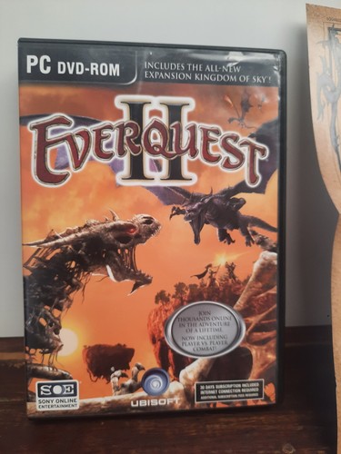 Everquest II 2 Game - Map (PC, 2006) PC Game 2 Discs Expansion Pack Free Post
