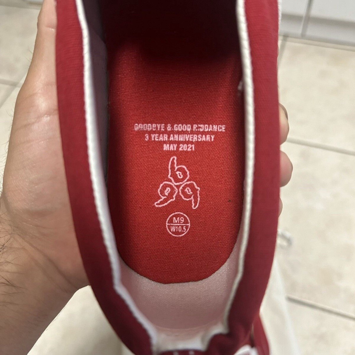 Juice Wrld No Vanity Slip-On Size Men\'s 10 Red Goodbye & Good Riddance 999 2021 Juice WRLD 999 NO VANITY SHOE BLACK main image 4