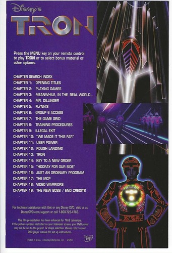 Disney’s TRON (DVD, 2002, 2-Disc Set, 20th Anniversary Collectors Edition) - 📀 - Picture 3 of 7