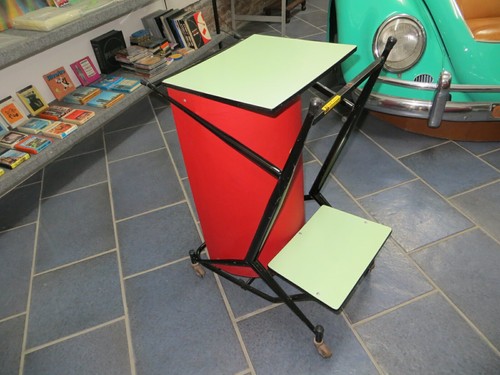 Carrello/Supporto in formica per - Bombola del GAS - anni '60 - Picture 4 of 10