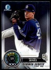2018 Bowman Scouts' Top 100 #BTP-56 Michel Baez San Diego Padres