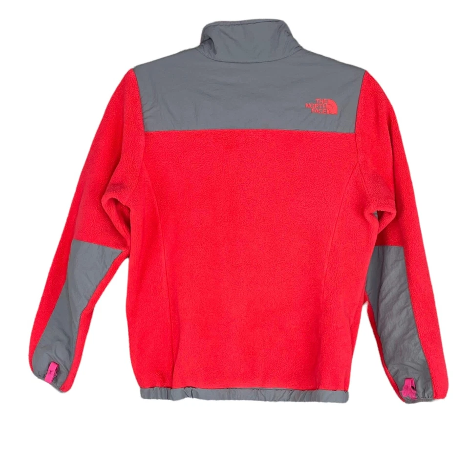The North Face Girls Denali Fleece Jacket Sz L 14/16 Rocket Red Full Zip - Image 2 of 4
