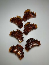 6 Piece Brown Claw Hair Clip Women Hair Accessories Medium Size
