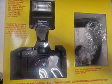 NEW IN BOX VINTAGE Kalimar LX-7 35mm Camera electronic flash 173 case bundle