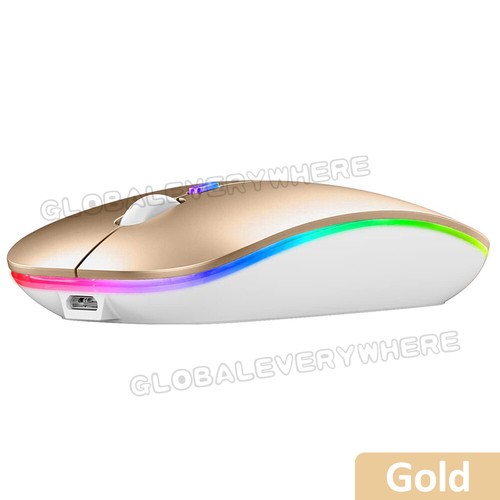 OZ Rechargeable Slim Wireless Mouse Bluetooth 5.2+ 2.4G Cordless For Laptop PC - Picture 17 of 17