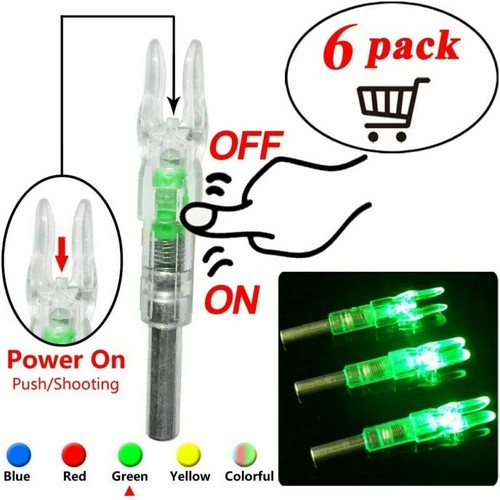 New Lighted Nocks for Arrows with .244 Inside Diameter Led Nocks with