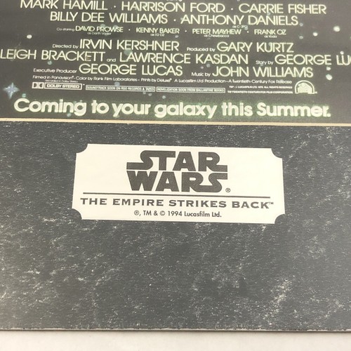 STAR WARS EMPIRE STRIKES BACK Chromart Poster Art 1994 NOS Darth Vader - Foto 10 di 21