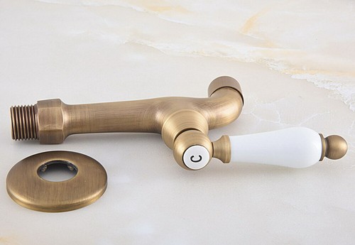 Antique Brass Kitchen Bathroom Outdoor Garden Mop Pool Faucet Water Tap sav312 - Picture 6 of 7