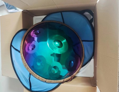 Tambor de mano colorido galvanizado de 22 pulgadas 9 tonos D de acero inoxidable 432 Hz/440 Hz - Imagen 4 de 10