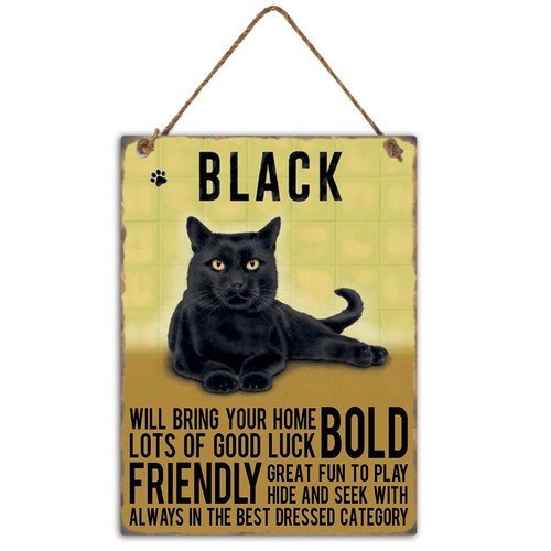 Dog Cat Metal Sign Wall Door Hanging Dogs Cats Sign Colourful Home Office Decor - Picture 23 of 31
