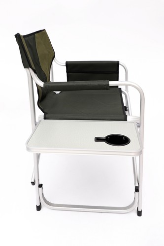 Oversized Camping Folding Outdoor Chair with Side Table & Storage Pockets Green - Picture 5 of 13