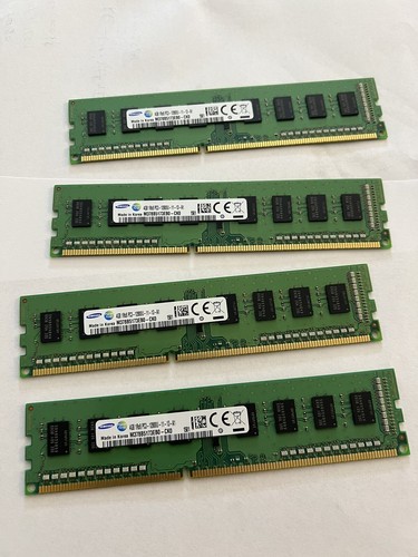Samsung 4GB 1Rx8 Non ECC PC3-12800U DDR3-1600 RAM Memory Module M378B5173EB0-CK0 - Picture 1 of 8